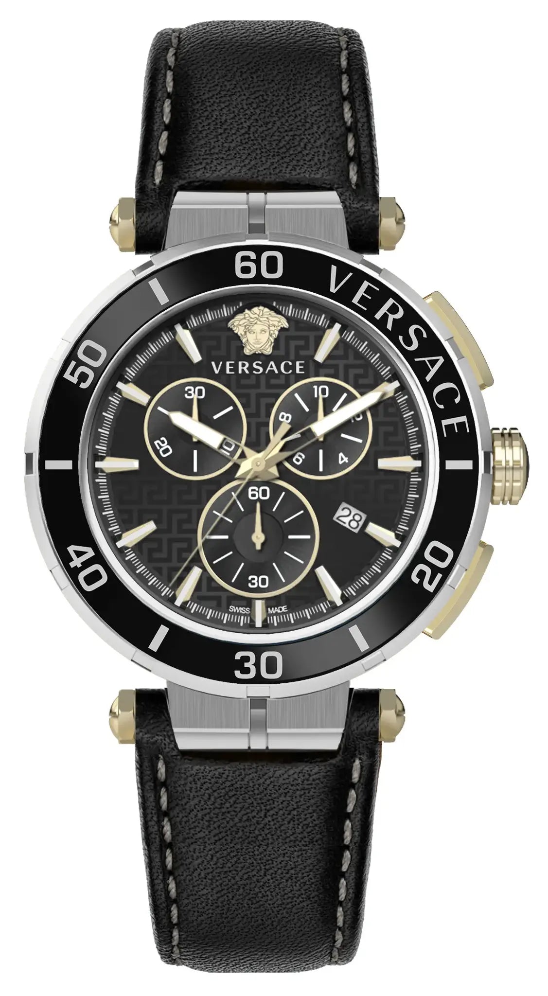Versace Men's Watch 45mm Greca Chronograph Black VE3L00222