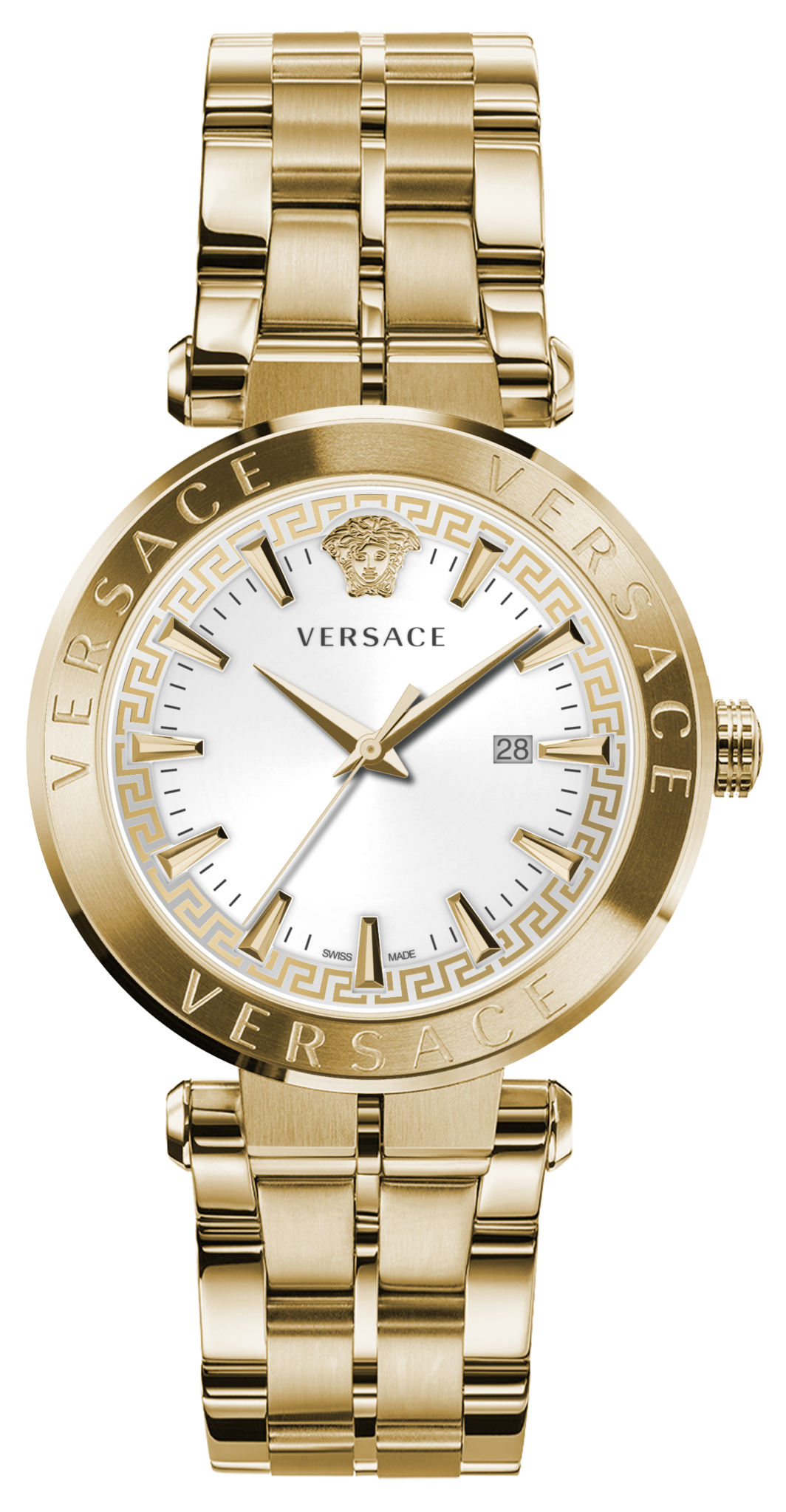 Mens watches white gold discount