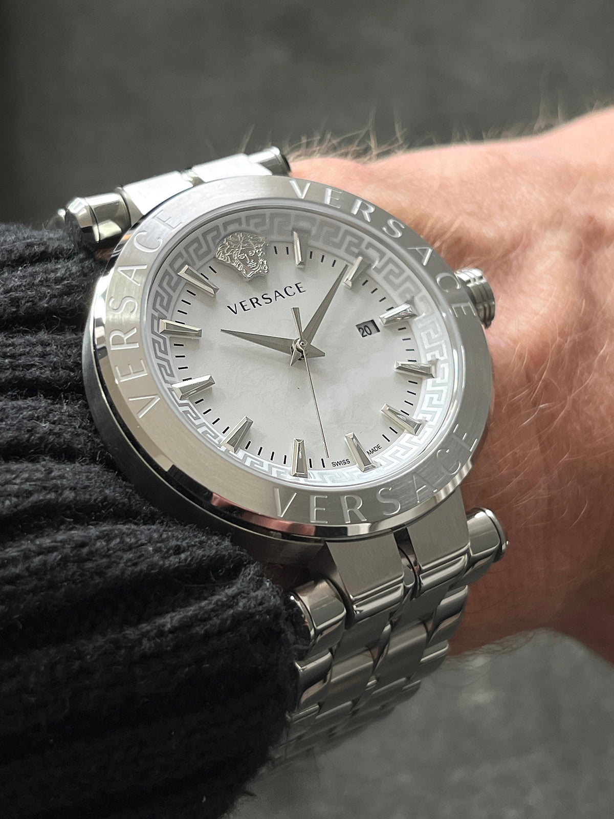 Versace Men's Watch Aion 44mm White Silver VE2G00321