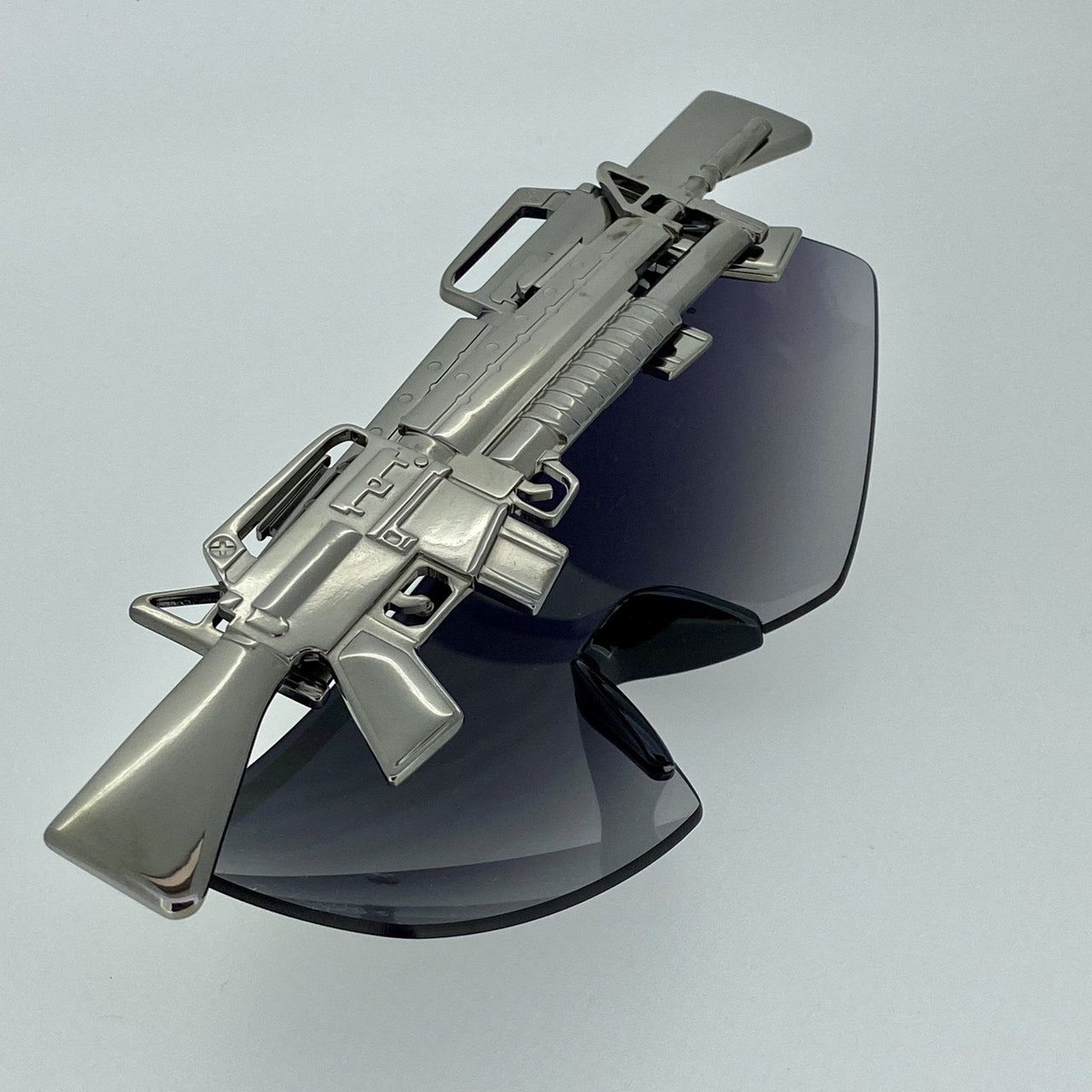 Jeremy Scott Sunglasses Gun Metal Shield Special Edition JSM16C2SUN - Watches & Crystals