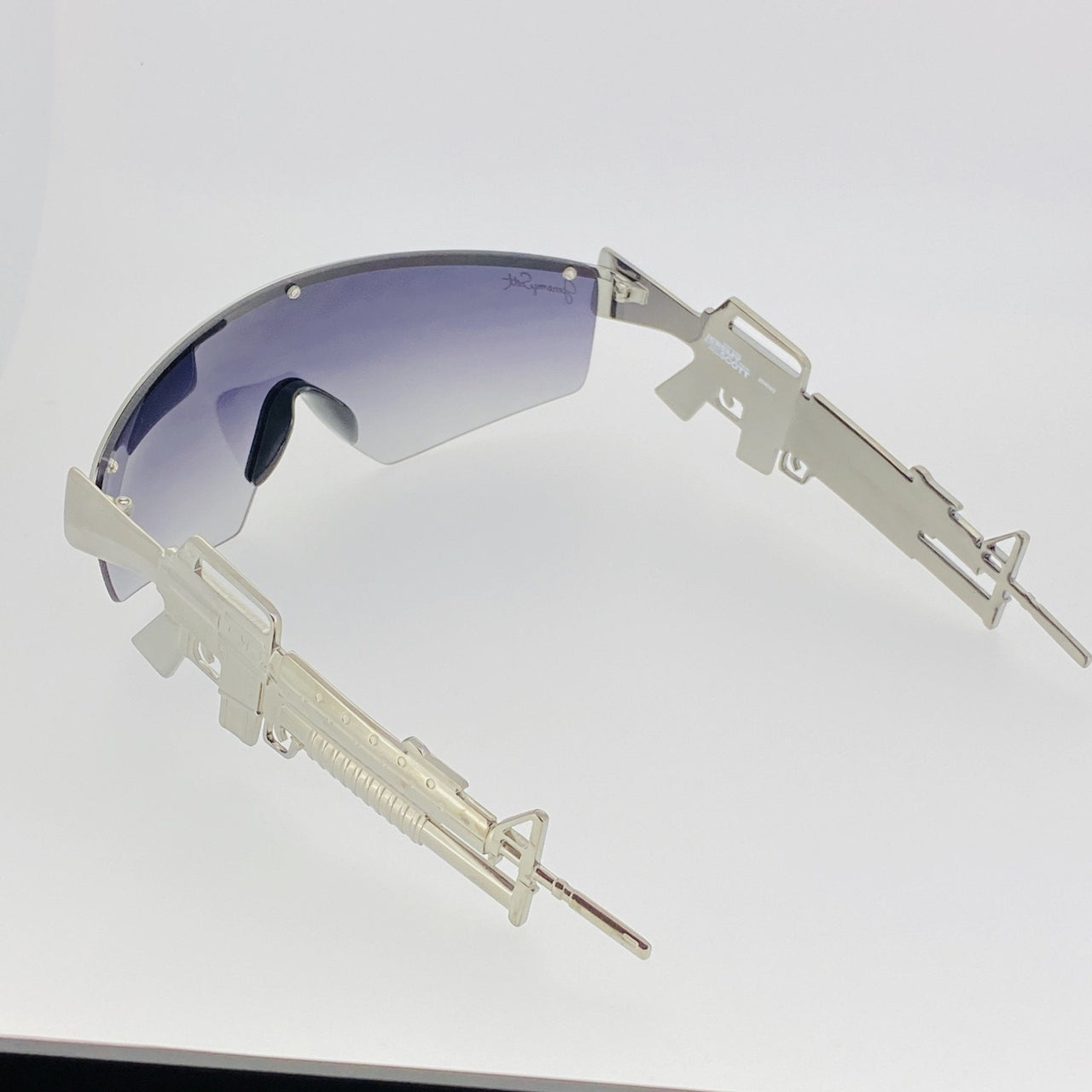 Jeremy Scott Sunglasses Gun Metal Shield Special Edition JSM16C2SUN - Watches & Crystals