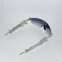Thumbnail for Jeremy Scott Sunglasses Gun Metal Shield Special Edition JSM16C2SUN - Watches & Crystals