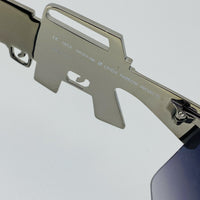 Thumbnail for Jeremy Scott Sunglasses Gun Metal Shield Special Edition JSM16C2SUN - Watches & Crystals