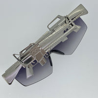 Thumbnail for Jeremy Scott Sunglasses Gun Metal Shield Special Edition JSM16C2SUN - Watches & Crystals