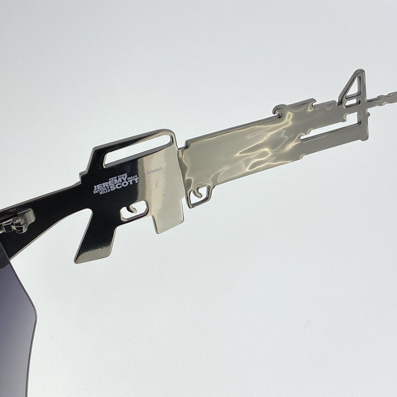 Jeremy Scott Sunglasses Gun Metal Shield Special Edition JSM16C2SUN - Watches & Crystals