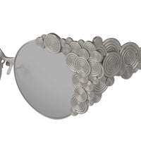 Thumbnail for Khaleda And Fahad Women Sunglasses Cat Eyes Silver Titanium With Platinum Lenses Category 3 KR2C2SUN - Watches & Crystals