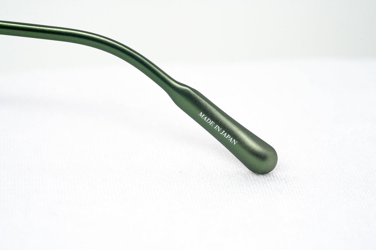 Kris Van Assche Sunglasses Oval Green and Gunmetal Grey - Watches & Crystals