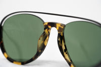 Thumbnail for Kris Van Assche Sunglasses Unisex with Titanium Tortoise Shell Black and Green Lenses Category 2 - KVA84C2SUN - Watches & Crystals