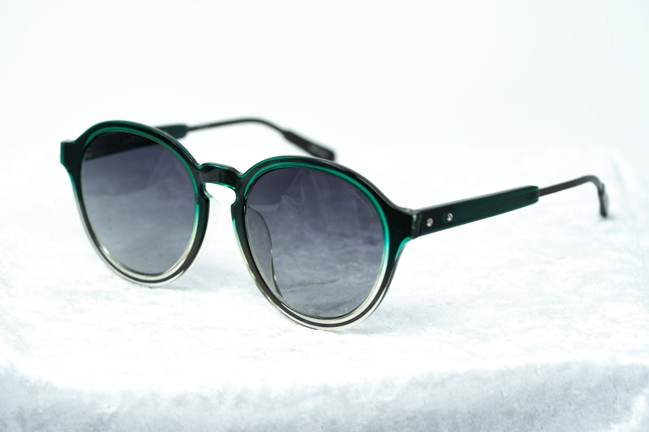 Kris Van Assche Sunglasses with Oval Green Clear Gunmetal and Grey Graduated Lenses - KVA79C3SUN - Watches & Crystals