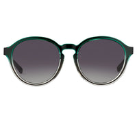 Thumbnail for Kris Van Assche Sunglasses with Oval Green Clear Gunmetal and Grey Graduated Lenses - KVA79C3SUN - Watches & Crystals