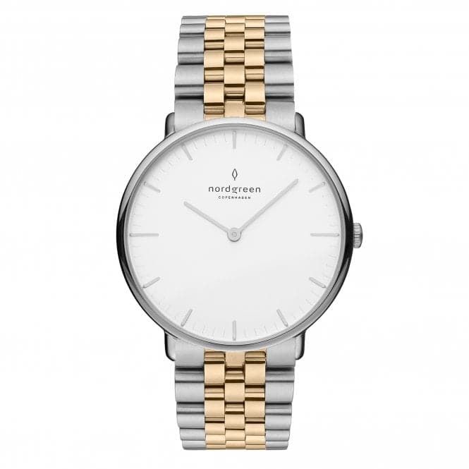 Nordgreen Native Link 28mm Two-Tone Ladies' Watch NR28SI5LSRMP