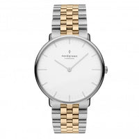 Thumbnail for Nordgreen Native Link 28mm Two-Tone Ladies' Watch NR28SI5LSRMP