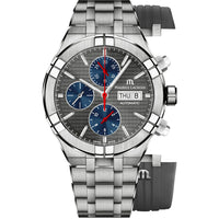 Thumbnail for Maurice Lacroix Men’s Watch 44mm Aikon Chronograph Grey AI6038-TT03F-331-A
