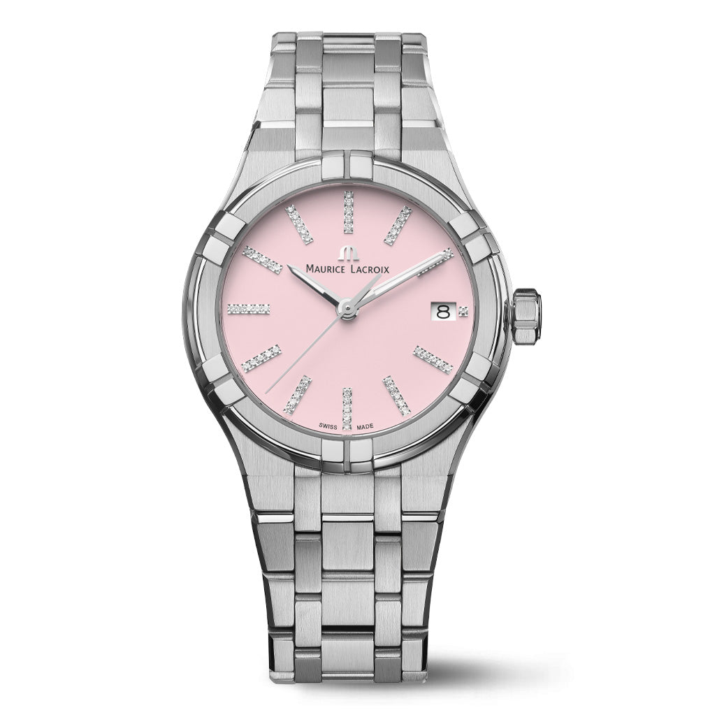 Maurice Lacroix Ladies' Watch 35mm Aikon Quartz Colours Pink AI1106-SS002-550-1