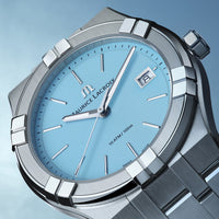 Thumbnail for Maurice Lacroix Unisex Watch 40mm Aikon Quartz Colours Light Blue AI1108-SS002-431-1