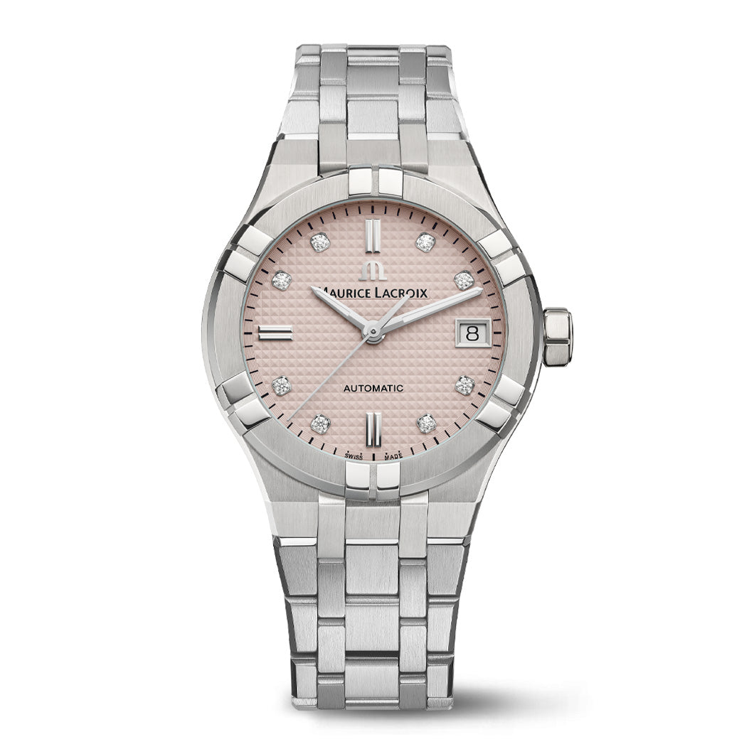 Maurice Lacroix Ladies' Watch 35mm Aikon Automatic Pink AI6006-SS00F-550-E