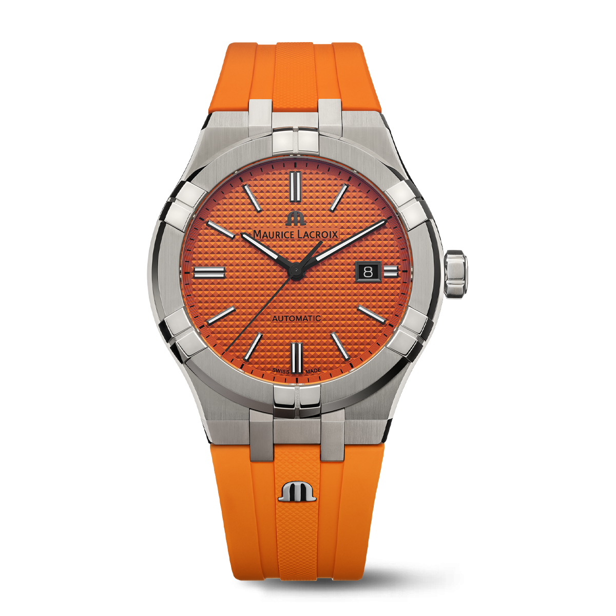 Maurice Lacroix Men's Watch 42mm Aikon Automatic Orange AI6008-SS00F-530-E