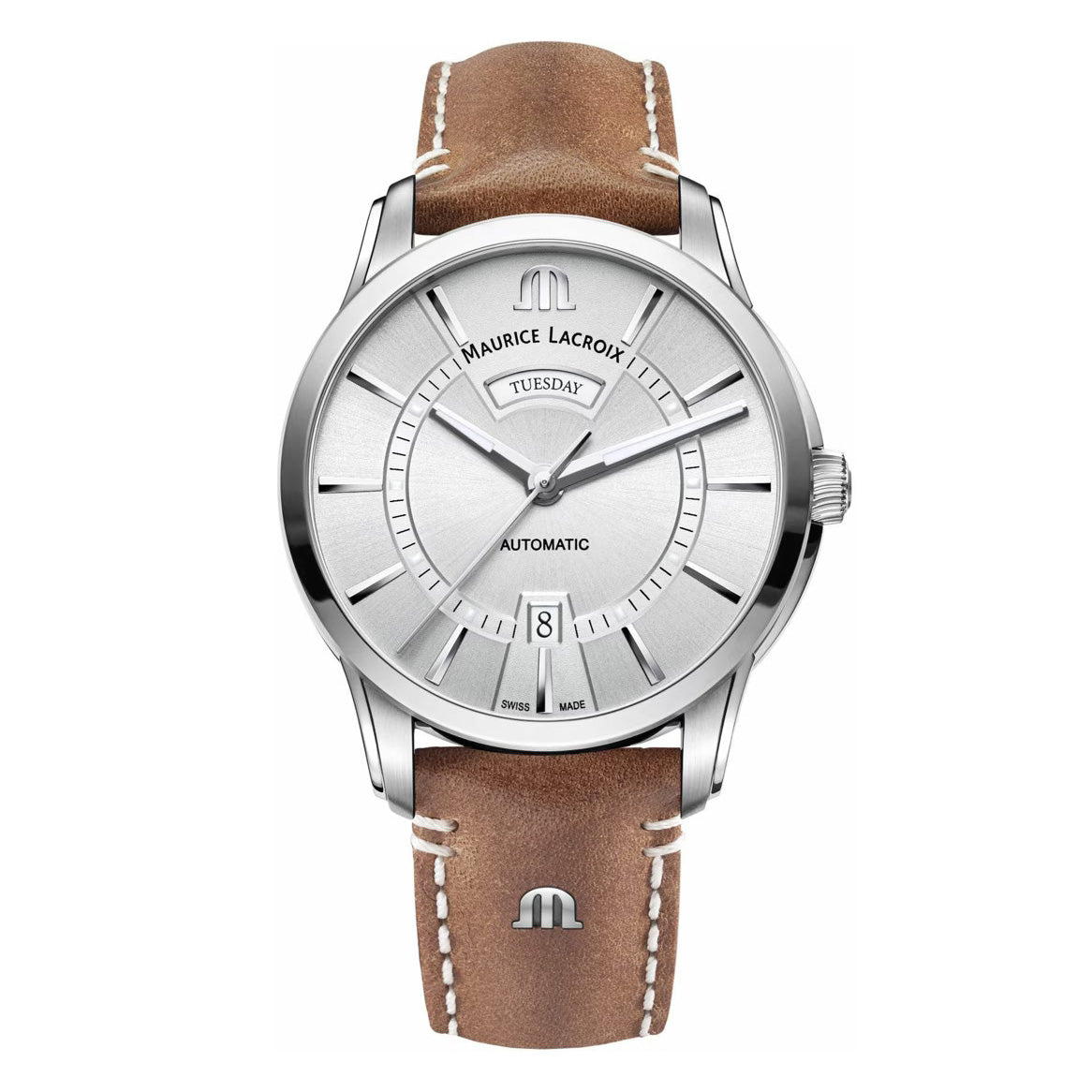 Maurice Lacroix Men’s Watch 41mm Pontos Day Date Silver