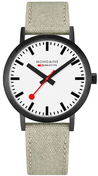 Thumbnail for Mondaine Watch Classic White Beige A660.30360.61SBG