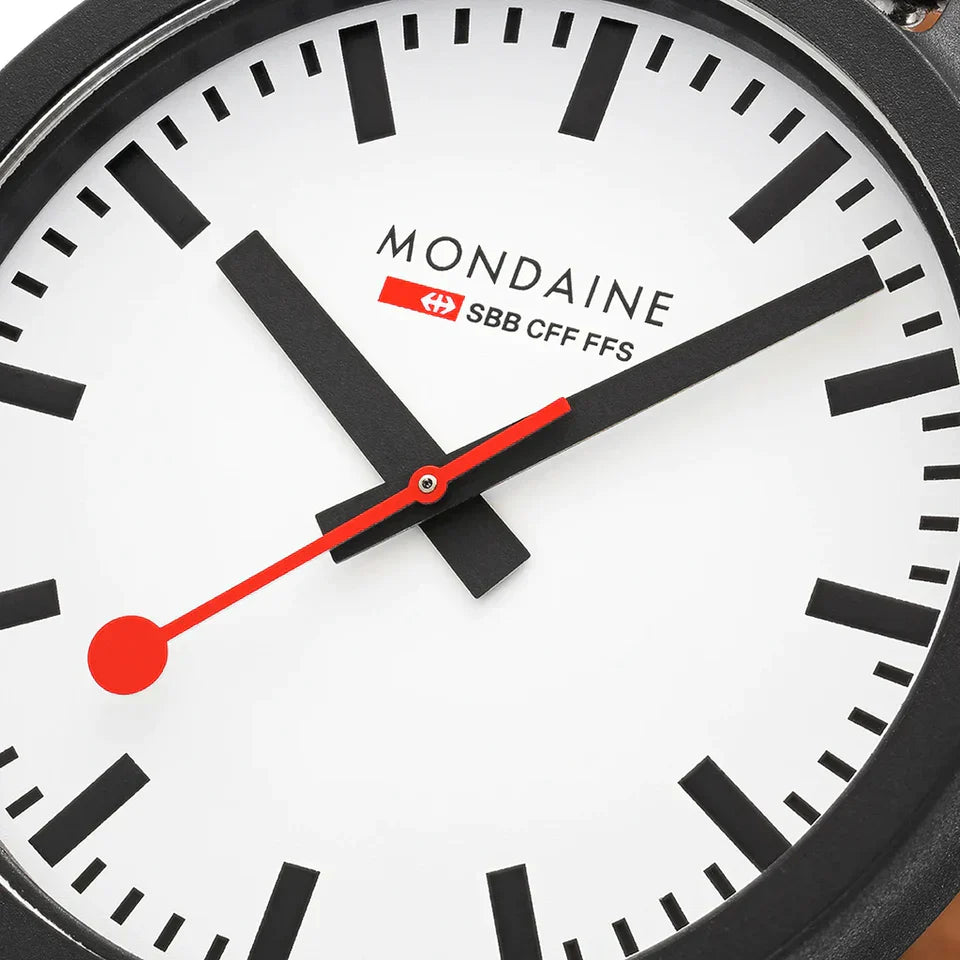 Mondaine Watch Essence Black White Pied MS1.41110.LN