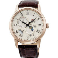 Thumbnail for Mechanical Watch - Orient Sun And Moon Men's Black Watch RA-AK0007S10B