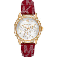Thumbnail for Michael Kors Ladies Watch Tibby 40mm Silver Red MK2967