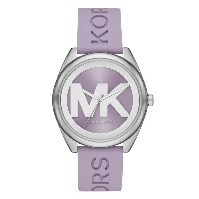 Michael Kors Ladies Watch Janelle 42mm Silver Purple MK7143
