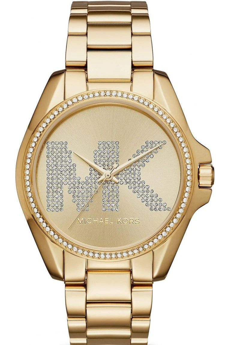 Michael Kors Ladies Watch Bradshaw 43mm Gems Gold MK6555
