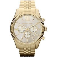 Thumbnail for Michael Kors Mens Chronograph Watch Lexington 45mm Gold MK8281
