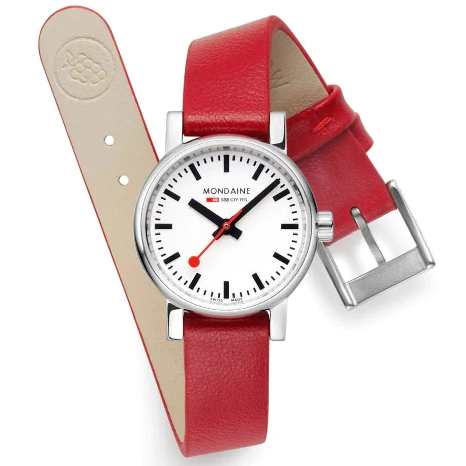 Mondaine EVO2 Red Vegan Grape Ladies Watch MSE.26110.LCV