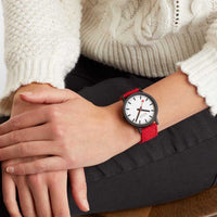 Thumbnail for Mondaine Watch Essence Black Red MS1.41110.LC.SET