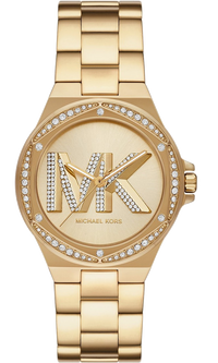 Thumbnail for Michael Kors Ladies Watch Lennox 37mm Gem Stone Gold MK1062