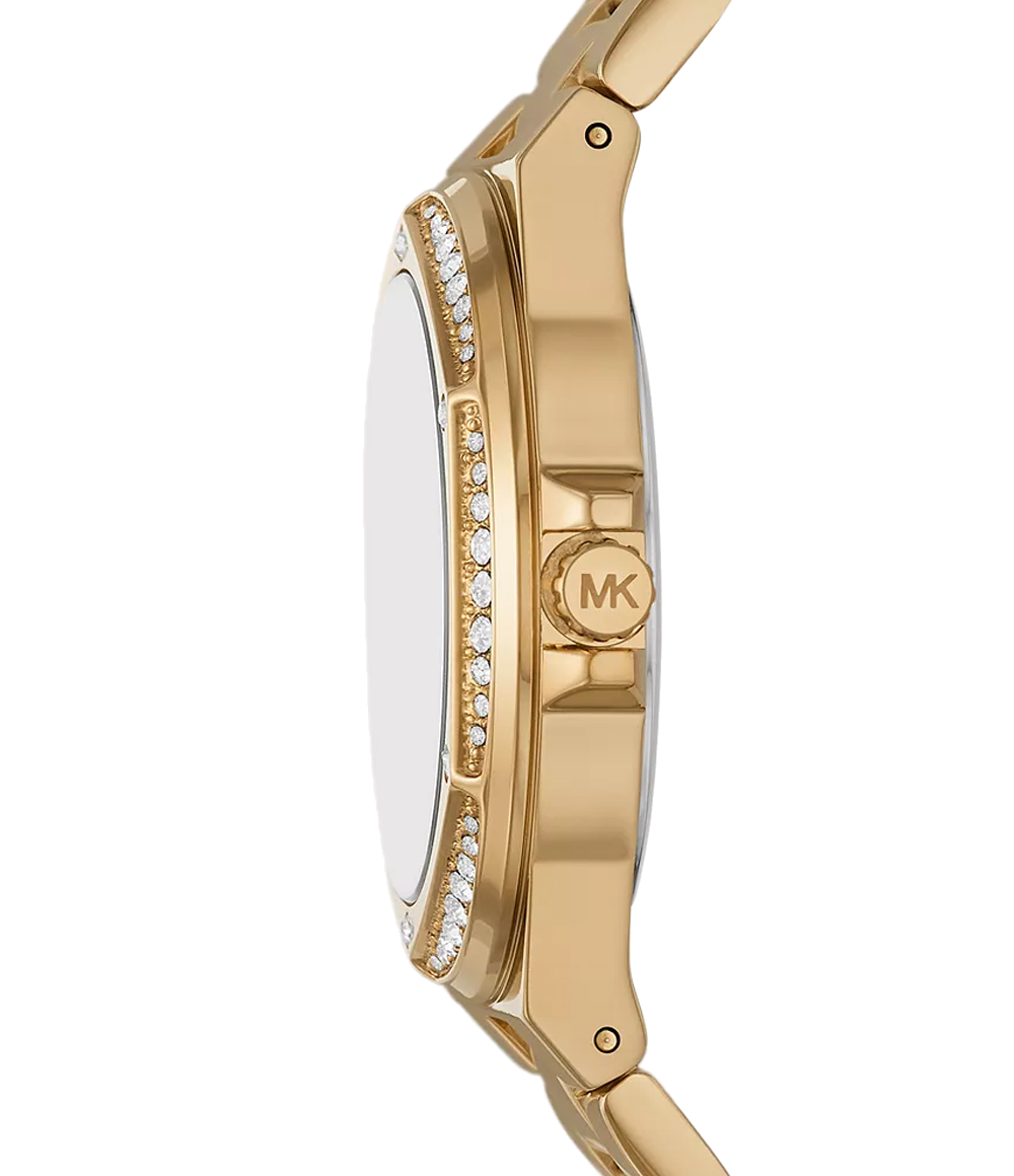 Michael Kors Ladies Watch Lennox 37mm Gem Stone Gold MK1062