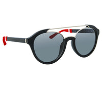 Thumbnail for Orlebar Brown Sunglasses Oval Black with Grey Lenses Category 3 OB42C7SUN - Watches & Crystals