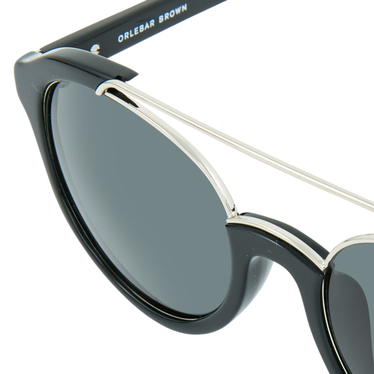 Orlebar Brown Sunglasses Oval Black with Grey Lenses Category 3 OB42C7SUN - Watches & Crystals