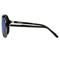 Thumbnail for Phillip Lim Sunglasses Black Shiny Silver and Blue Mirror Lenses Category 3 - PL16C23SUN - Watches & Crystals