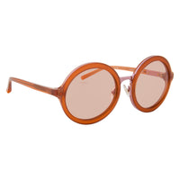 Thumbnail for Phillip Lim Sunglasses Round Rose and Pink Nickel with Pink Tinted Lenses Category 1 - PL11C32SUN - Watches & Crystals