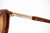 Thumbnail for Phillip Lim Sunglasses Unisex Rust and Light Gold Aviator with Rust Mirror Lenses Category 3 - PL162C13SUN - Watches & Crystals