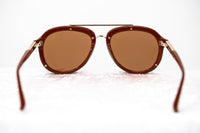 Thumbnail for Phillip Lim Sunglasses Unisex Rust and Light Gold Aviator with Rust Mirror Lenses Category 3 - PL162C13SUN - Watches & Crystals