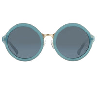 Thumbnail for Phillip Lim Sunglasses with Round Blue Brushed Gold and Navy Blue Lenses - PL11C16SUN - Watches & Crystals