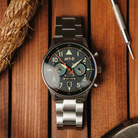 Thumbnail for Pilot Watch - AVI-8 Carey Dual Time Gutersloh Watch AV-4088-22