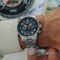 Thumbnail for Pilot Watch - AVI-8 Carey Dual Time Gutersloh Watch AV-4088-22