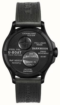 Thumbnail for U-Boat Men's Watch Darkmoon 40 Green Black Soleil 9503/A