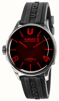 Thumbnail for U-Boat Men's Watch Darkmoon 40 Red Glass Black 9305