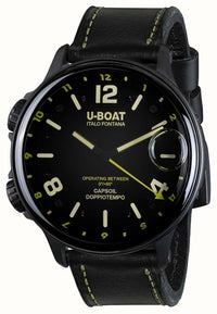 Thumbnail for U-Boat Men's Watch Capsoil Doppiotempo 55mm Black Rehaut 9675