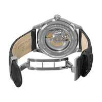 Thumbnail for Revue Thommen Date Pointer 43mm Men's Stainless Steel White Automatic Brown Watch 10012.2532