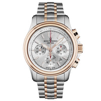Thumbnail for Revue Thommen Men's Airspeed XL 44mm Chronograph Automatic Two-Tone Silver Watch 16041.6452