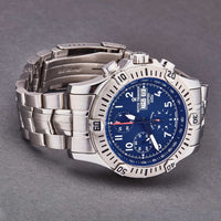 Thumbnail for Revue Thommen Airspeed Men's 44mm Blue Dial Stainless Steel Chronograph Automatic Watch 16071.6125