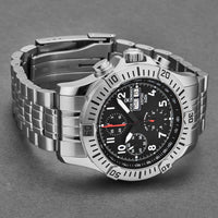 Thumbnail for Revue Thommen Airspeed Men's 44mm Black Dial Stainless Steel Chronograph Automatic Watch 16071.6134
