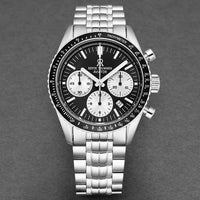 Thumbnail for Revue Thommen Aviator Men's 42mm Black Stainless Steel Chronograph Automatic Watch 17000.6134